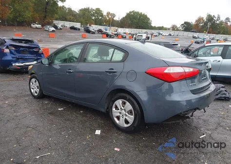 2016 Kia Forte Lx из США, поврежденный, VIN KNAFK4A67G5583739